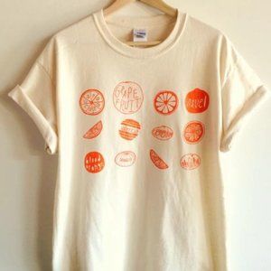 Oranges Food Screen Printed T-Shirt